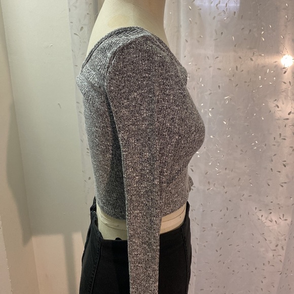 One shoulder long sleeve crop top - Picture 4 of 6